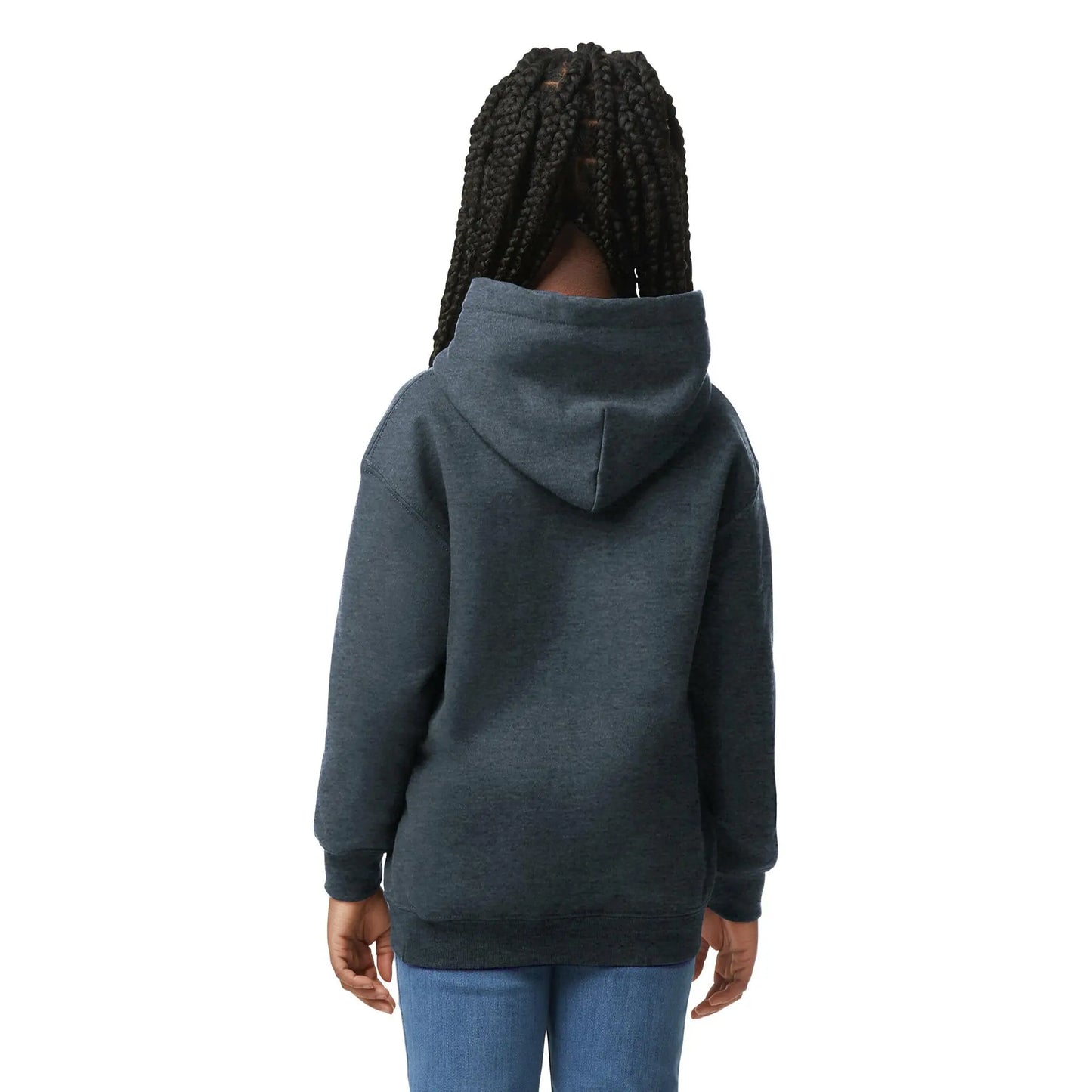 Gildan Youth Hoodie Sweatshirt, Style G18500B Medium Dark Heather